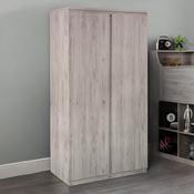 Jupiter 2 Door Wardrobe 100.5cm - Grey Oak Effect image