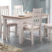 Richmond 180cm Elephant Grey/ Euro Oak Dining Table - 6 Seater Kitchen Table image