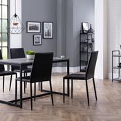 Staten Dining Set - Table and 4 Black Jazz Chairs image
