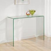 Amalfi 110cm Clear Console Table - Hallway Storage Table image