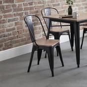 Grafton Set of 4 Dining Chairs - Mocha Elm/Black
