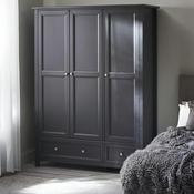 Maine 3 Door Combination Wardrobe 140.5cm - Anthracite image
