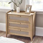 Sydney 3 Drawer Chest of Drawers 80cm - Oak image