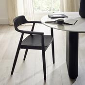 Franklin Set of 2 Dining Chairs - Black Ash Painted Wood image