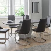 Como High Gloss Dining Table and 6 Como Chairs image