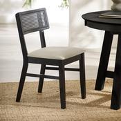 Annika Set of 2 Dining Chairs - Satin Black Oak Veneer image