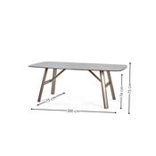 Julian Bowen 6 Seater Dining Set - Smoked Bubble GlassGrey Chenille Table and Chairs image
