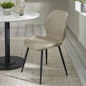 Morris Taupe Faux Leather Dining Chair Set of 4 Mor201 image