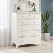Cameo 4+2 Chest of Drawers 83cm - Stone White image