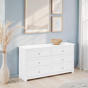 Radley 6 Drawer Chest of Drawers 140cm - Surf White image