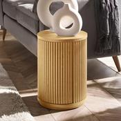 Louis 33cm Oak Veneer Side Table - Living Room Accent Table image