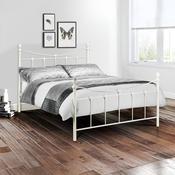 Rebecca Metal White Bed Frame image