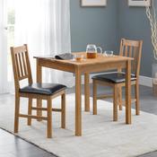 Coxmoor 2 Seater Dining Set - Oak Table and Chairs image