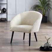 Amari Ivory Bouclé Accent Chair - 71cm Living Room Chair image