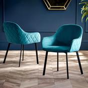 Lima Set of 2 Dining Chairs - Velvet image