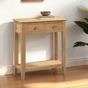 Cotswold 70cm Oak Console Table - Hallway Storage Table image