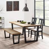 Hilton Dining Table Bench and 2 Hilton Dining Chairs image
