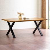 Aron 180cm Power coated Dining Table - 6 Seater Kitchen Table image