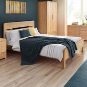 Curve Light Oak Bed Frame image