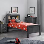 Maine Bookcase Headboard 90cm Single Bed Frame image