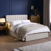 Aylen Ottoman Storage Oatmeal Bed Frame image