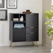 Murano 2 Door 2 Drawer Sideboard Matt Black image