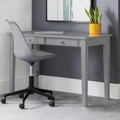 Carrington 110cm Metal Home Office Desk - Storage Drawers - Grey image