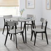 Casa Round Dining Table and 4 Casa Chairs image