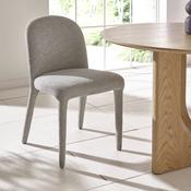 Holly Set of 2 Dining Chairs - Grey Chenille Fabric image