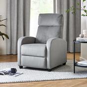 Vivo Dusk Grey Fabric Recliner Chair image