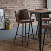 Luxe Faux Leather Barstool image