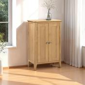 Cotswold 60cm Oak Shoe Cabinet - Hallway Storage image