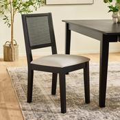 Knoxley Set of 2 Dining Chairs - Black Oak Veneer image