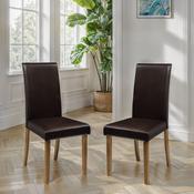 Hudson Set of 2 Dining Chairs - Brown image
