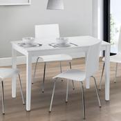 Taku 114cm White Dining Table - Kitchen Dining Table image