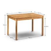 Coxmoor Dining Set - Oak Rectangular Dining Table and 4 Hastings Chairs image