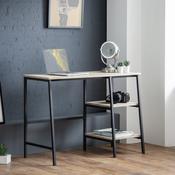 Tribeca 104cm Oak Effect Home Office Desk - Home Office Furniture - Black and Sonoma Oak image