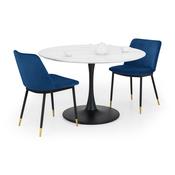 Holland Round Dining Table and 2 Delaunay Chairs image