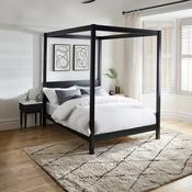 Roxanne Canopy Black Bed Frame image