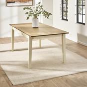 Larissa 251cm Ivory and Oak Veneer Dining Table - 8 Seater Kitchen Table image