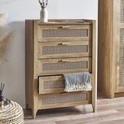 Sydney 5 Drawer Chest of Drawers 80cm - Oak image