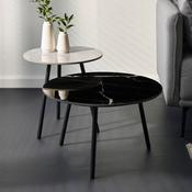 Casper Set of Side Tables Grey and Black image