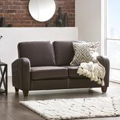 Vivo Chestnut Brown Faux Leather Sofa - 2 and 3 Seater Options image