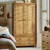 Marlborough Combination Wardrobe 97cm - Waxed Oak image