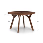 Huxley 4 Seater Dining Set - Walnut Table and Chairs image