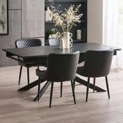 Osaka 240cm Dark Slate Dining Table - 6 Seater Kitchen Table image