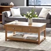 Mallory 110cm Oak Coffee Table - Living Room Table image
