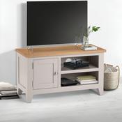 Richmond 90.5cm Elephant Grey/ Euro Oak TV Unit - Fits up to 65 inch TV image
