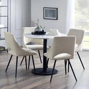 Luca Round Dining Table &amp; 4 Iris Chairs image