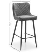 Grafton Bar Dining Table and 4 Luxe Stools image